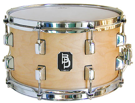 Picture and sound sample of a Baltimore snare drum - 7-1/2 x 12 maple