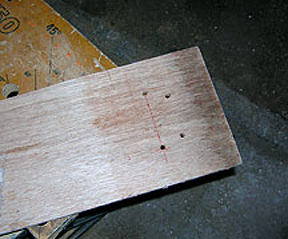 Tom Featherstone's ply drum - router holes