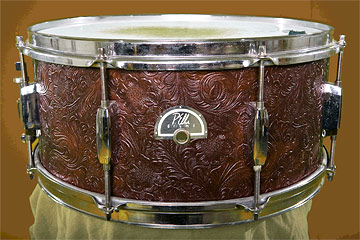 leather drum wrap by pellisdrums