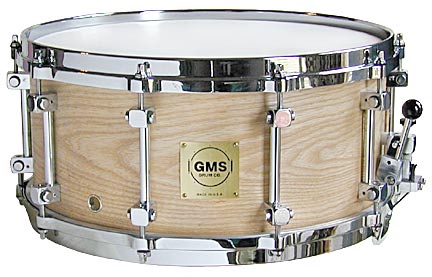 Picture and sound sample of a GMS snare drum - 6 x 14 ash