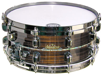 Picture and sound sample of a Tama Starclassic Exotix snare drum - 
	5-1/2 x 14 bubinga