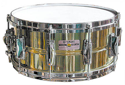 Picture and sound sample of a Yamaha brass snare drum - 6-1/2 x 14